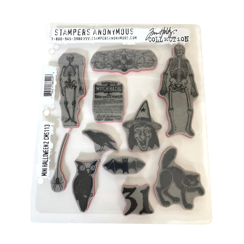 Stampers Anonymous Tim Holtz Mini Halloween CMS113 Crafting Mixed Media